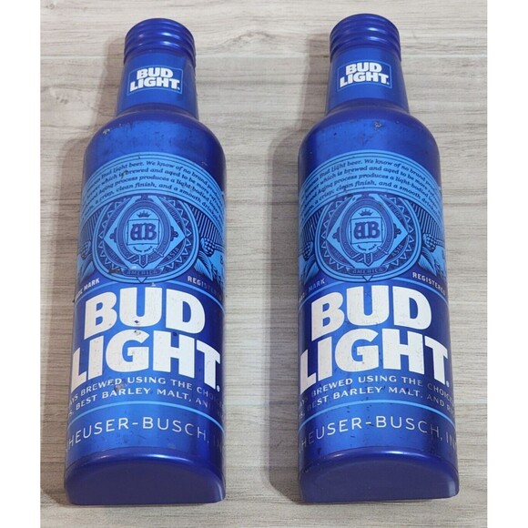 Bud Light Beer Bottle Stand-up Cooler Door Handle Set of 2 - Picture 1 of 10